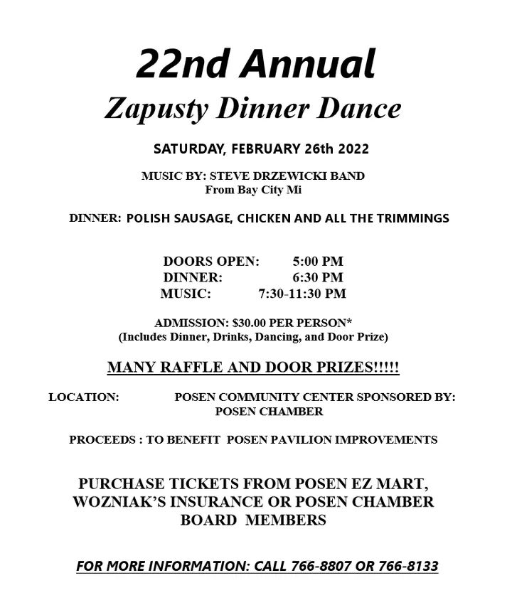 22nd Annual Zapusty Dinner&Dance