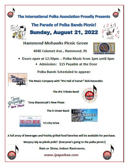 Parade of Polka Bands Picnic - Hammond, IN