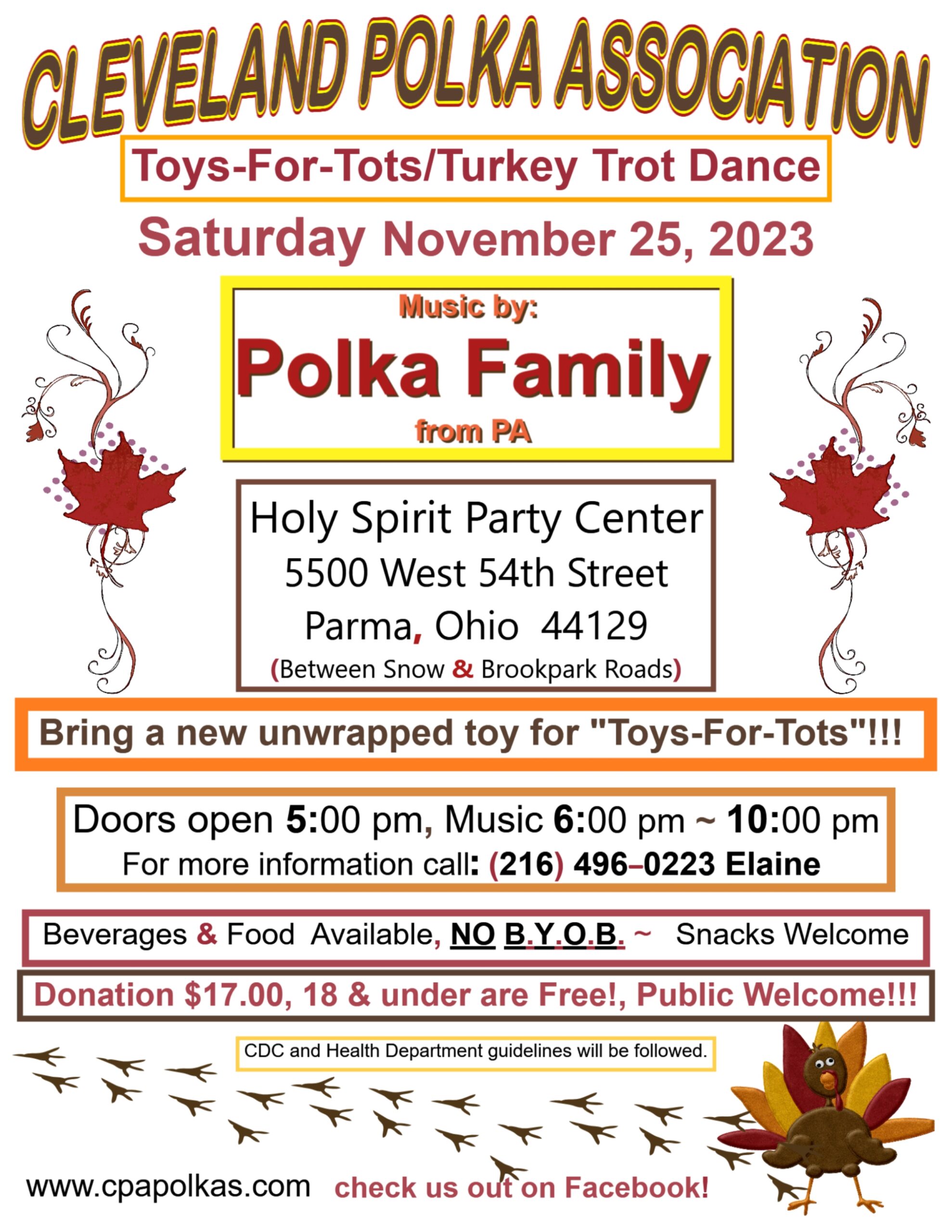 Cleveland Polka Association Toys-For-Tots/Turkey Trot Dance