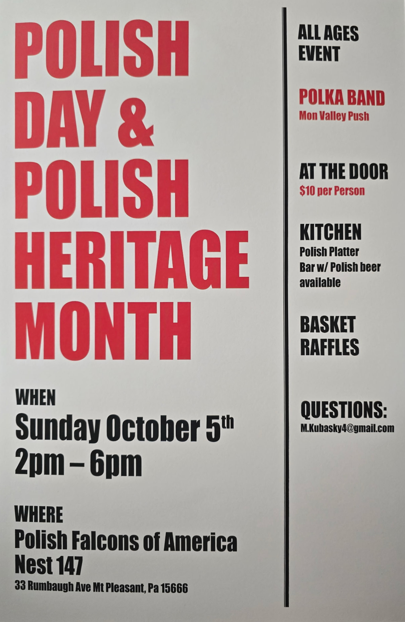 Polish Day and Polish Heritage Month